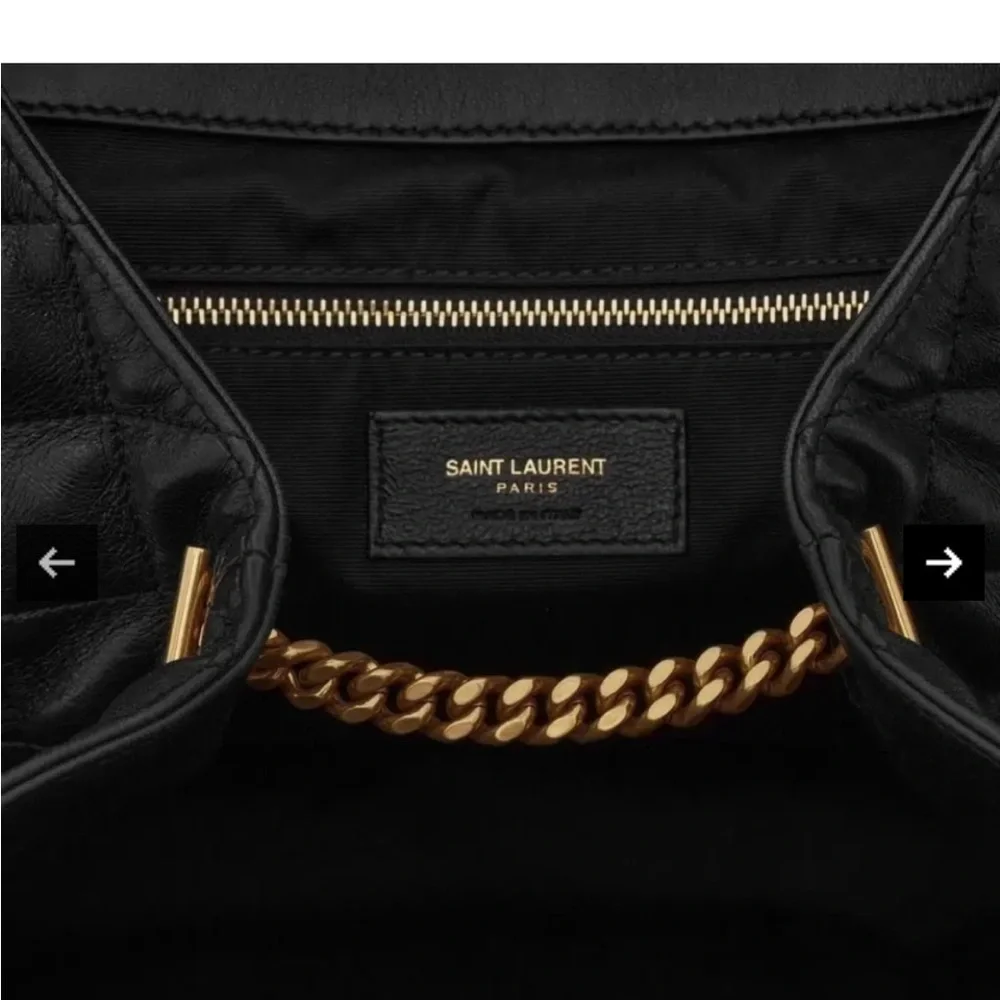 YSL Saint Laurent Black Quilted Leather Maxi Icare Shopping Tote - Picture 8 of 8